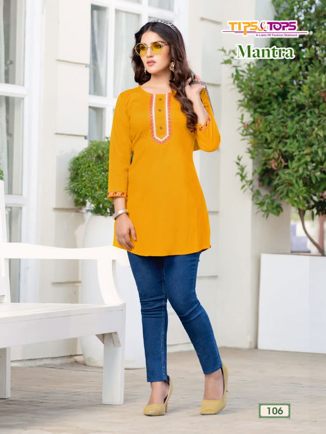 MANTRA Tips & Tops Regular Wear Wholesale Ladies Top Catalog